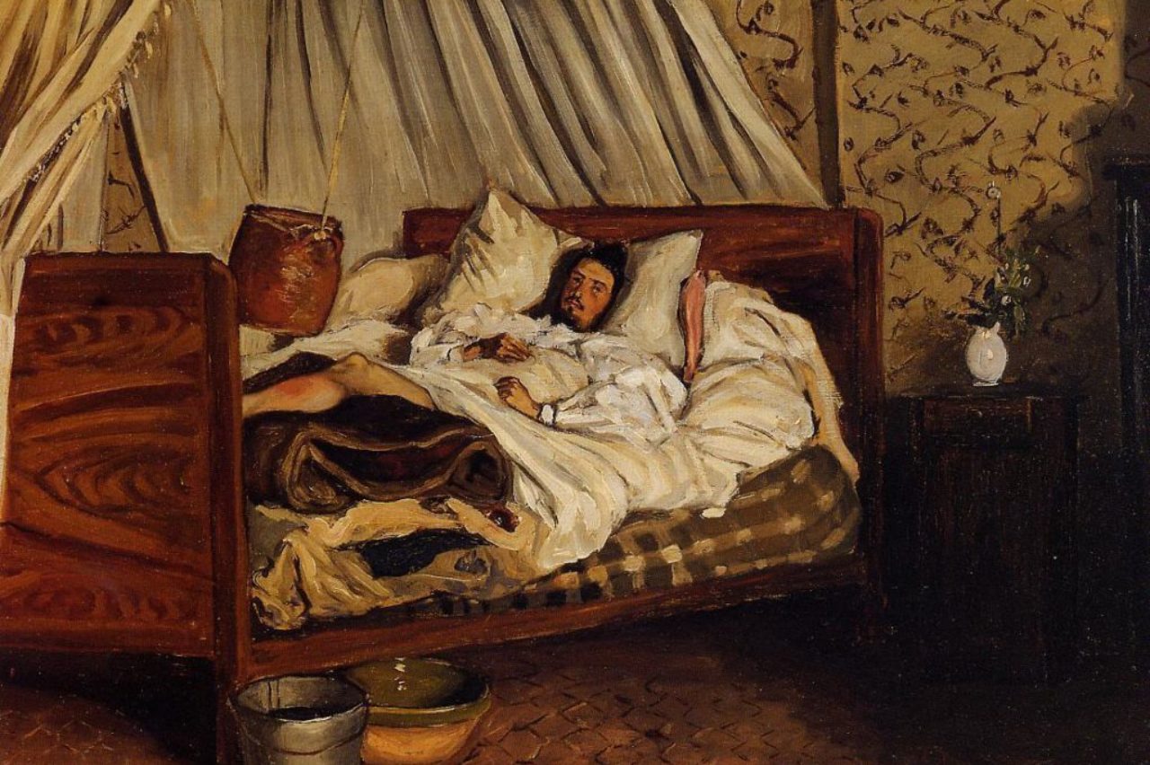 Monet après son accident à l'auberge de Chailly 1865, Frédéric Bazille